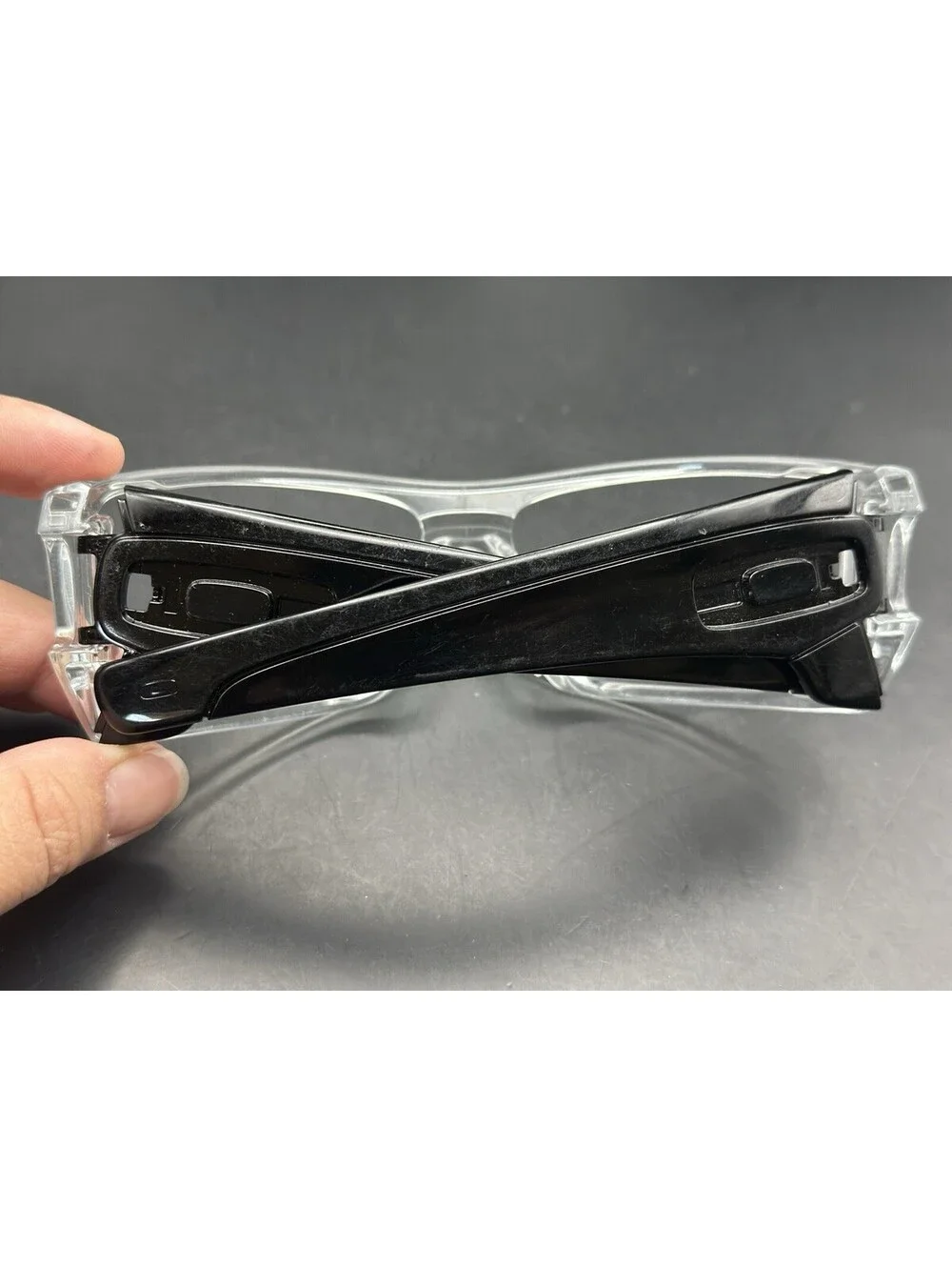 Oakley Batwolf Polished Clear/Black Frame